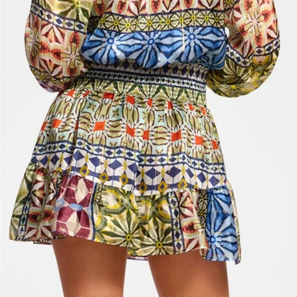 Multicolor Patterned Women's Dress